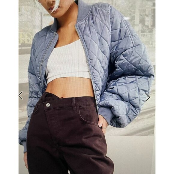 COLLUSION x004 Stepped Waistband Dad Jeans in Blue Light Size 28/26 Petite - Picture 3 of 16